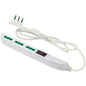 MULTIPRESA BIPASSO SLIM + TERMICO FME BIANCO POSTI 3 2P+T 10A N°XMMQ 3X0,75 MT 1,5
