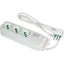 MULTIPRESA BIPASSO SCHUKO + TERMICO RETAIL FME BIANCO POSTI 3 2P+T 16A N°XMMQ 3X1,0 MT 1,5