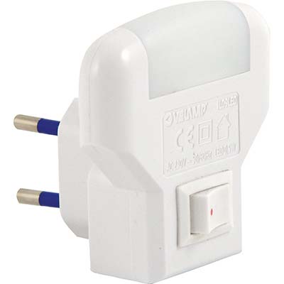 LUCE LED SPIA NOTTURNA VELAMP VOLT 230 2P 10A Immagine principale del prodotto