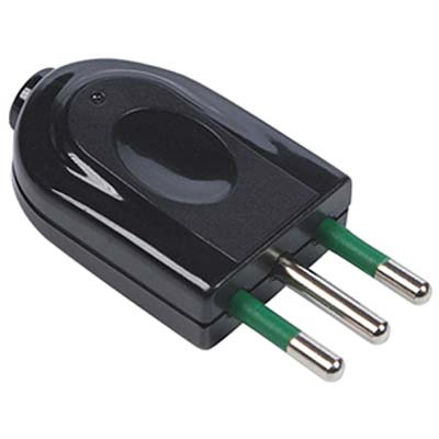 SPINA MOBILE GARANTI NERO 2P+T 10A