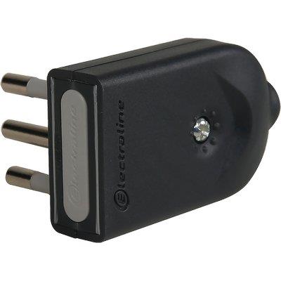 SPINA MOBILE ORIENTABILE ELECTRALINE NERO 2P+T 10A