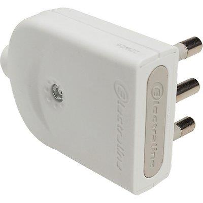 SPINA MOBILE ORIENTABILE ELECTRALINE BIANCO 2P+T 16A