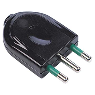 SPINA MOBILE GARANTI NERO 2P+T 16A Immagine principale del prodotto