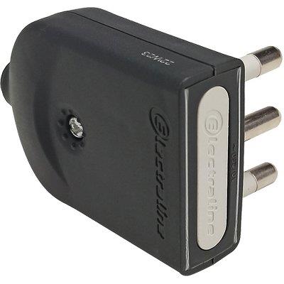SPINA MOBILE ORIENTABILE ELECTRALINE NERO 2P+T 16A Immagine principale del prodotto