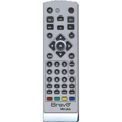 TELECOMANDO UNIVERSALE MINI PLUS BRAVO TV + DTT MEMORIA BANCHI 2