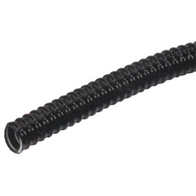 TUBO CORRUGATO + TIRAFILO PVC NERO MM 16 MT  25