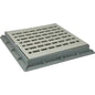 CHIUSINO GRIGLIATO X POZZETTO DERIVAZIONE PLASTICA CM 30X30 + TELAIO