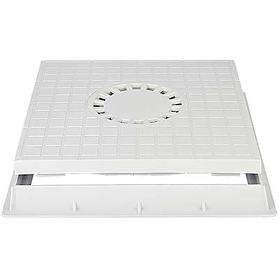 CHIUSINO SIFONATO X POZZETTO DERIVAZIONE PLASTICA CM 40X40 + TELAIO Immagine principale del prodotto