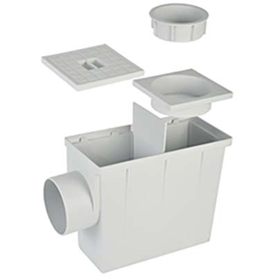 POZZETTO DERIVAZIONE PLUVIALE PLASTICA MM 80/100 Immagine principale del prodotto