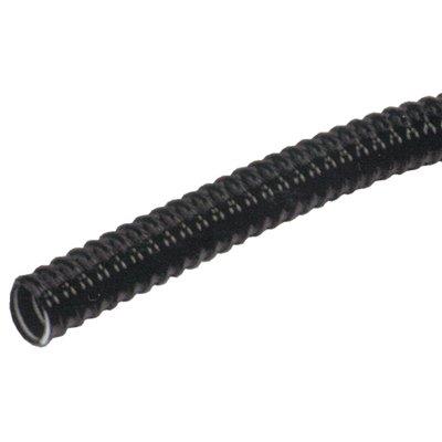 TUBO CORRUGATO + TIRAFILO PVC NERO MM 32 MT  25