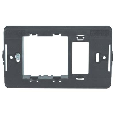 SUPPORTO FRUTTI VENUS MARLANVIL PC NERO POSTI 1+SCHUKO Immagine principale del prodotto
