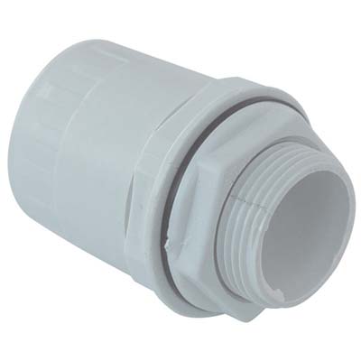 RACCORDO TUBO SCATOLA IP65 X TUBO RIGIDO PVC GRIGIO MM 25 Immagine principale del prodotto
