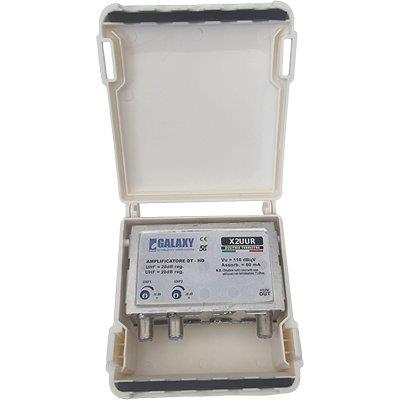 AMPLIFICATORE TV ESTERNO DIGITALE TERRESTRE 5G INGRESSO 2 USCITA 1 GUADAGNO 10/20 DB Immagine principale del prodotto