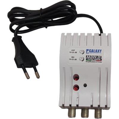 AMPLIFICATORE TV AUTOALIMENTATO 5G INGRESSO 1 USCITE 2 CONNESSIONE F Immagine principale del prodotto