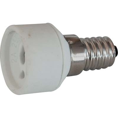 ADATTATORE LAMPADA E14-GU10 PORCELLANA