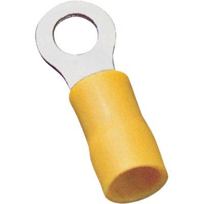 TERMINALE AD ANELLO A STRINGERE GIALLO X CAVO MMQ 4,0/6,0 FORO MM 6,5 CF=PZ 15 Immagine principale del prodotto