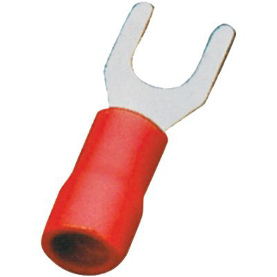 TERMINALE A FORCELLA A STRINGERE ROSSO X CAVO MMQ 4,0/6,0 FORO MM 6,0 CF=PZ 15 Immagine principale del prodotto