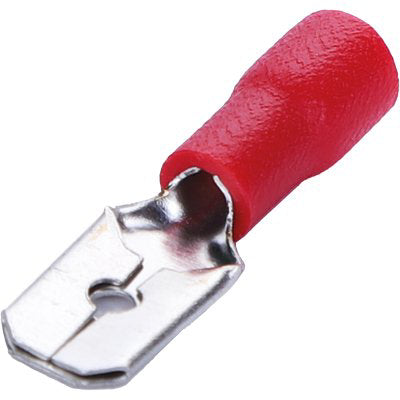 TERMINALE PIATTO MASCHIO A STRINGERE ROSSO X CAVO MMQ 1,5/2,5 MM 7,1 CF=PZ 20 Immagine principale del prodotto