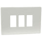 PLACCA COPRIFRUTTI VENUS MARLANVIL RESINA AVORIO POSTI 3 MM 115X80