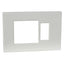 PLACCA COPRIFRUTTI VENUS MARLANVIL RESINA AVORIO POSTI 1 + SCHUKO MM 115X80