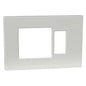 PLACCA COPRIFRUTTI VENUS MARLANVIL RESINA AVORIO POSTI 1 + SCHUKO MM 115X80