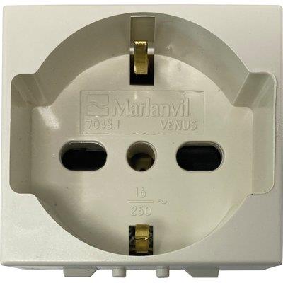 PRESA SCHUKO + SICUREZZA VENUS MARLANVIL VOLT 250 A 10/16 2P+T