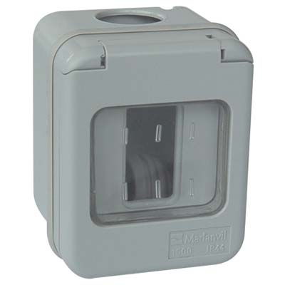 INVOLUCRO A PARETE + PORTELLA IP44 MARLANVIL POSTI 1 MM 66X82 H.MM 57 X VENUS