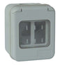 INVOLUCRO A PARETE + PORTELLA IP44 MARLANVIL POSTI 2 MM 66X82 H.MM 57 X VENUS