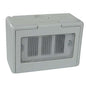INVOLUCRO A PARETE + PORTELLA IP44 MARLANVIL POSTI 3 MM 122X83 H.MM 65 X VENUS