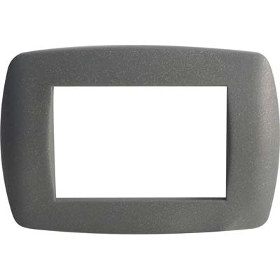 PLACCA COPRIFRUTTI MILLENIUM MARLANVIL GRIGIO GLITTER POSTI 3 MM 122X83