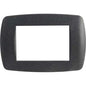 PLACCA COPRIFRUTTI MILLENIUM MARLANVIL NERO FLASH POSTI 3 MM 122X83
