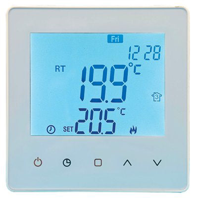 CRONOTERMOSTATO QUBO TOUCH V2 BRAVO 5/35°C LCD 3,1" MM 86X86X28