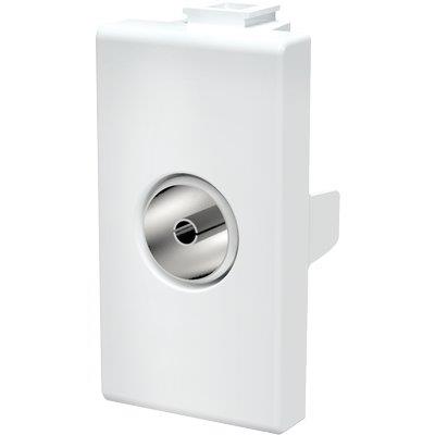PRESA TV PASSANTE ABM BIANCO MM 9,5