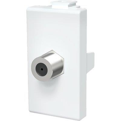 CONNETTORE F TV SAT DIRETTO ABM BIANCO