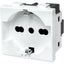 PRESA SCHUKO + SICUREZZA ABM BIANCO VOLT 250 A 10/16 2P+T