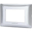 PLACCA COPRIFRUTTI ABM ARGENTO POSTI 3 MM 120X85