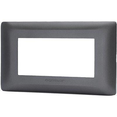 PLACCA COPRIFRUTTI ABM NERO POSTI 4 MM 140X85