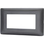 PLACCA COPRIFRUTTI ABM NERO POSTI 4 MM 140X85