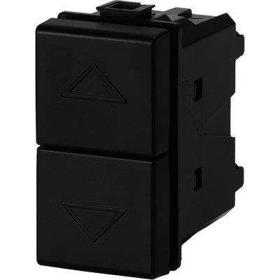 PULSANTE UNIPOLARE DOPPIO ABM NERO VOLT 250 A 16 Immagine principale del prodotto