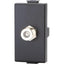 CONNETTORE F TV SAT DIRETTO ABM NERO