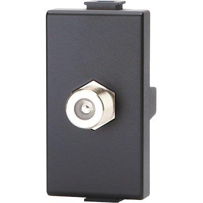 CONNETTORE F TV SAT DIRETTO ABM NERO Immagine principale del prodotto