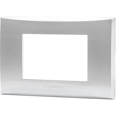 PLACCA COPRIFRUTTI AVP ARGENTO POSTI 3 MM 120X85