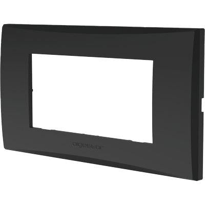 PLACCA COPRIFRUTTI AVP NERO POSTI 4 MM 140X85 Immagine principale del prodotto