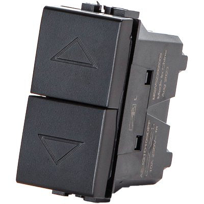 PULSANTE UNIPOLARE DOPPIO ABL NERO VOLT 250 A 16 Immagine principale del prodotto