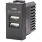 PRESA USB ABL NERO 2 PRESE USB VOLT 5 A 2.4