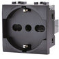 PRESA SCHUKO + SICUREZZA ABL NERO VOLT 250 A 10/16 2P+T