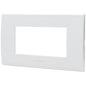 PLACCA COPRIFRUTTI ABL BIANCO POSTI 4 MM 140X85