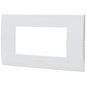 PLACCA COPRIFRUTTI ABL BIANCO POSTI 4 MM 140X85