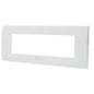 PLACCA COPRIFRUTTI ABL BIANCO POSTI 7 MM 208X85