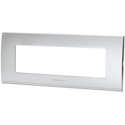 PLACCA COPRIFRUTTI ABL ARGENTO POSTI 7 MM 208X85 Immagine principale del prodotto